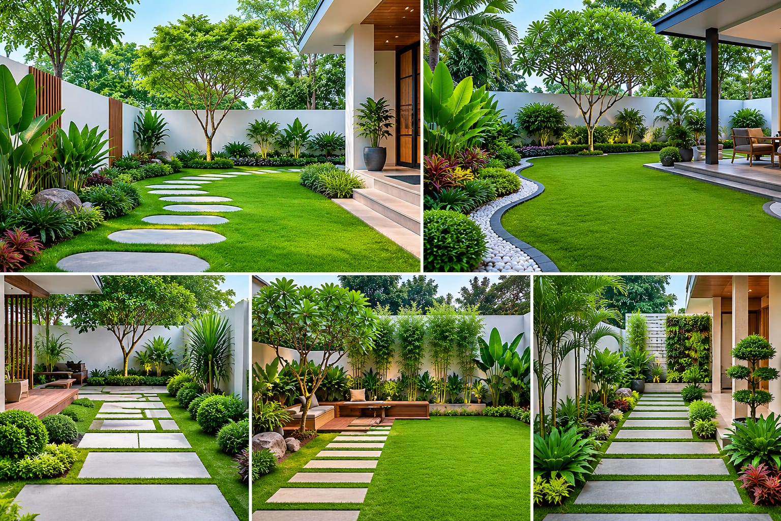 Beautiful landscape garden by Greenova Agrotech